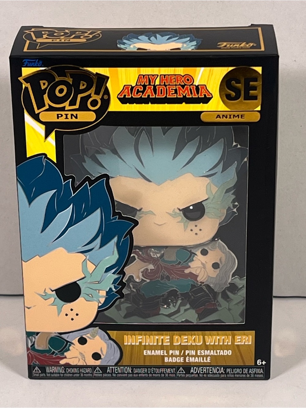 Funko Pop! Pin - Infinite Deku with Eri (Blue, Teal, Gold, Black)